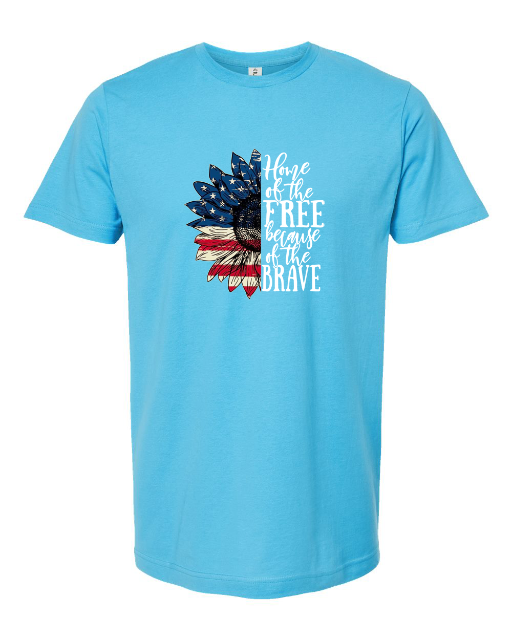 Home of the Free Because of the Brave (Light Background) Tee - Unisex Fine Jersey T-Shirt