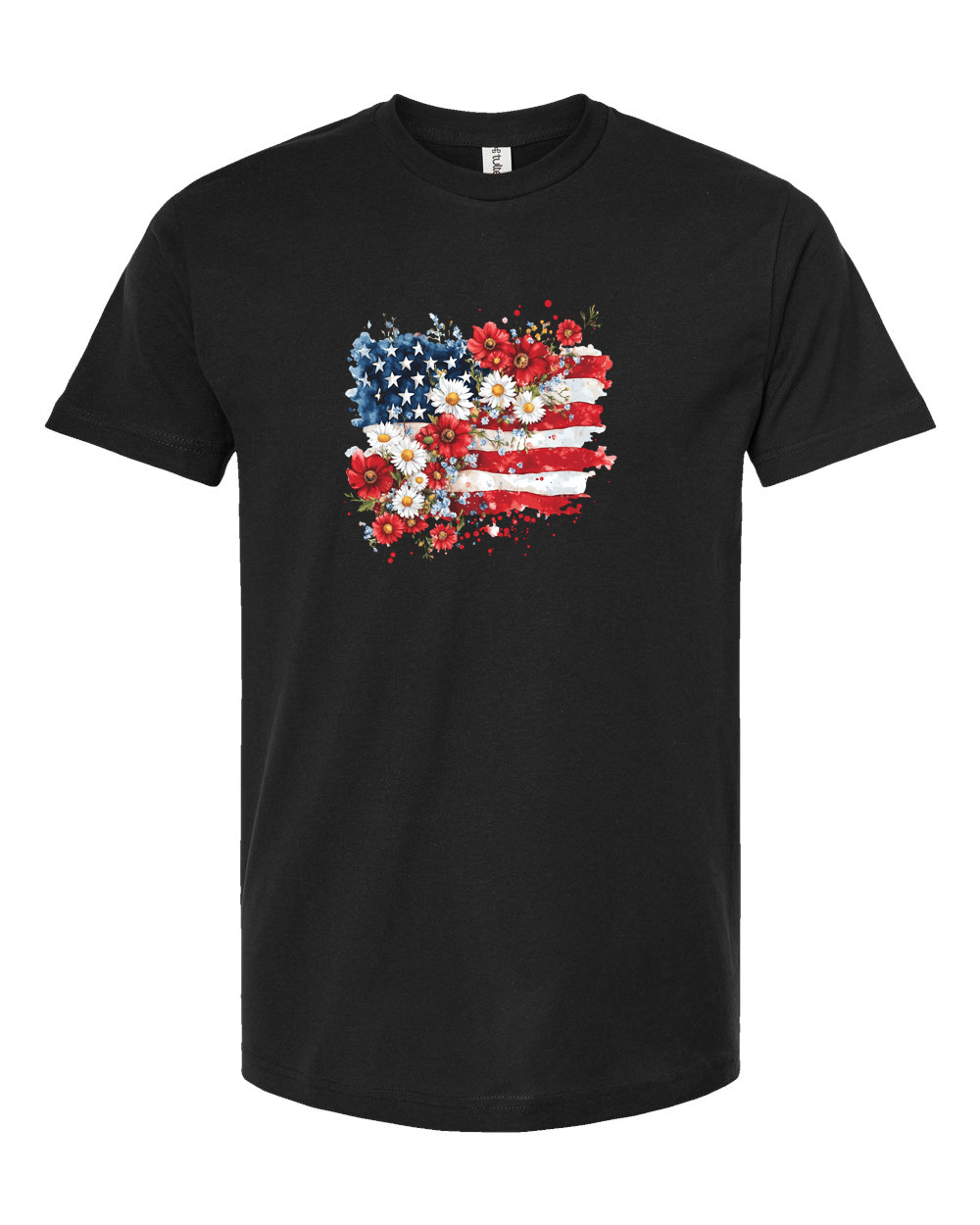 Floral Flag Tee - Unisex Fine Jersey T-Shirt