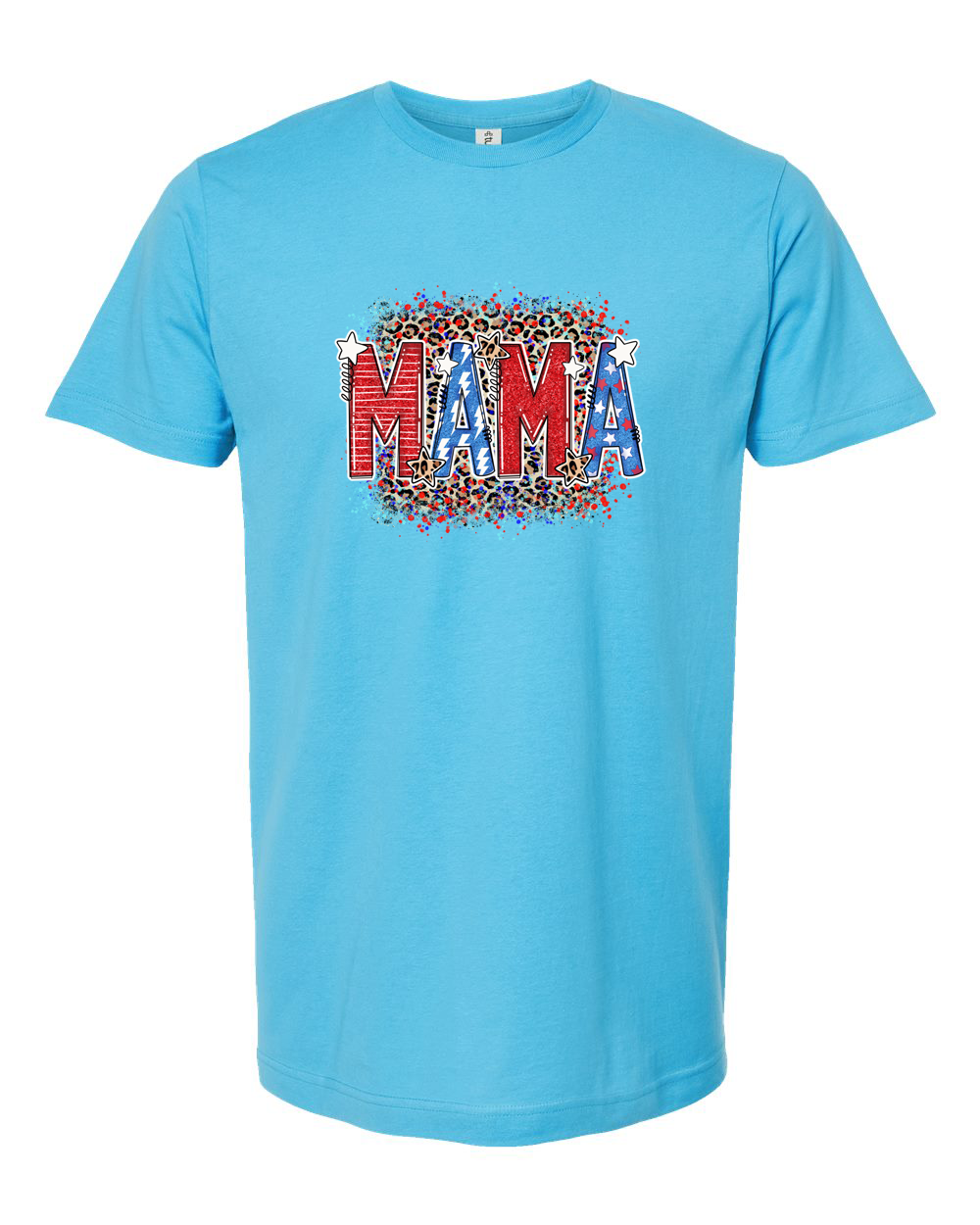 Mama Patriotic Letters Tee - Unisex Fine Jersey T-Shirt