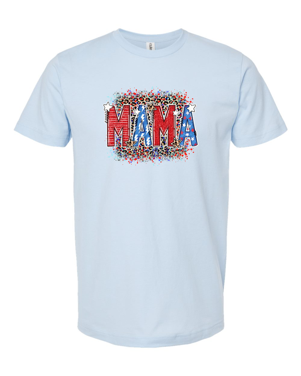 Mama Patriotic Letters Tee - Unisex Fine Jersey T-Shirt