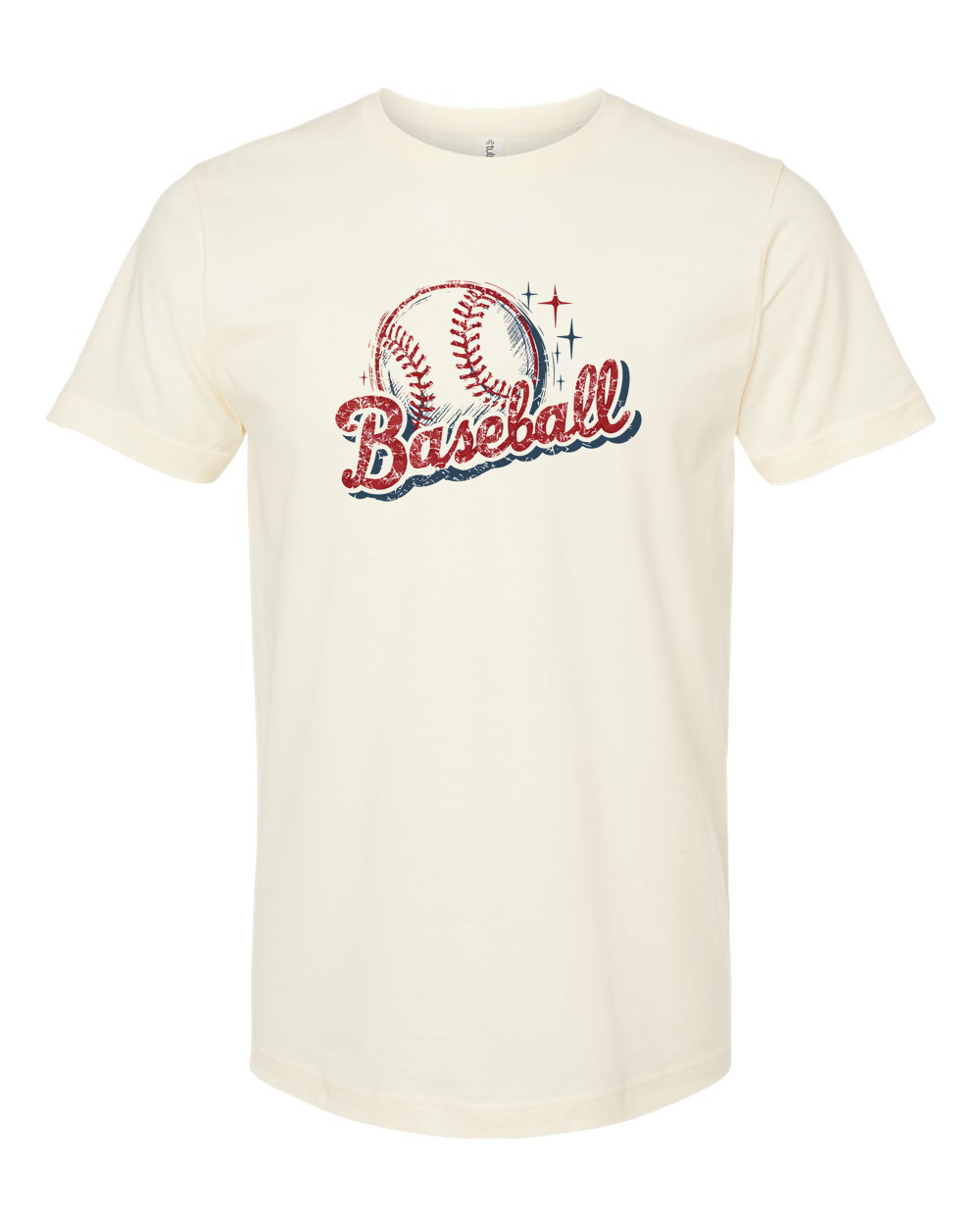 Classic Baseball Script Tee - Unisex Fine Jersey T-Shirt