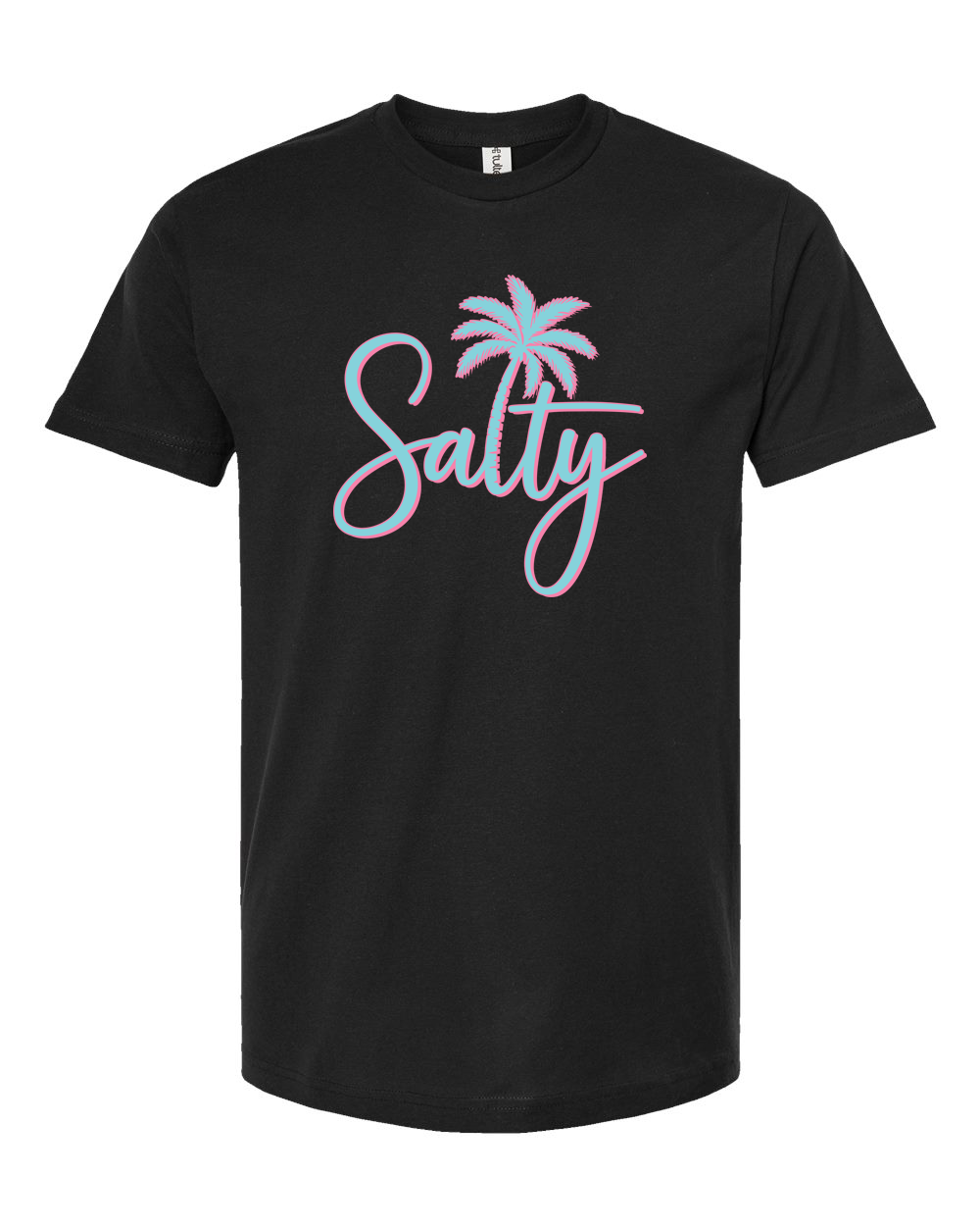 Salty Script Tee (Teal) - Unisex Fine Jersey T-Shirt