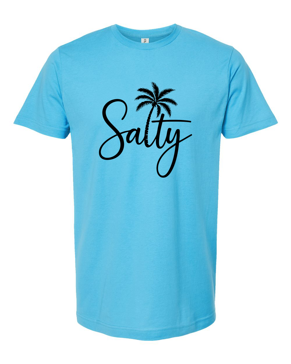 Salty Script Tee (Black) - Unisex Fine Jersey T-Shirt