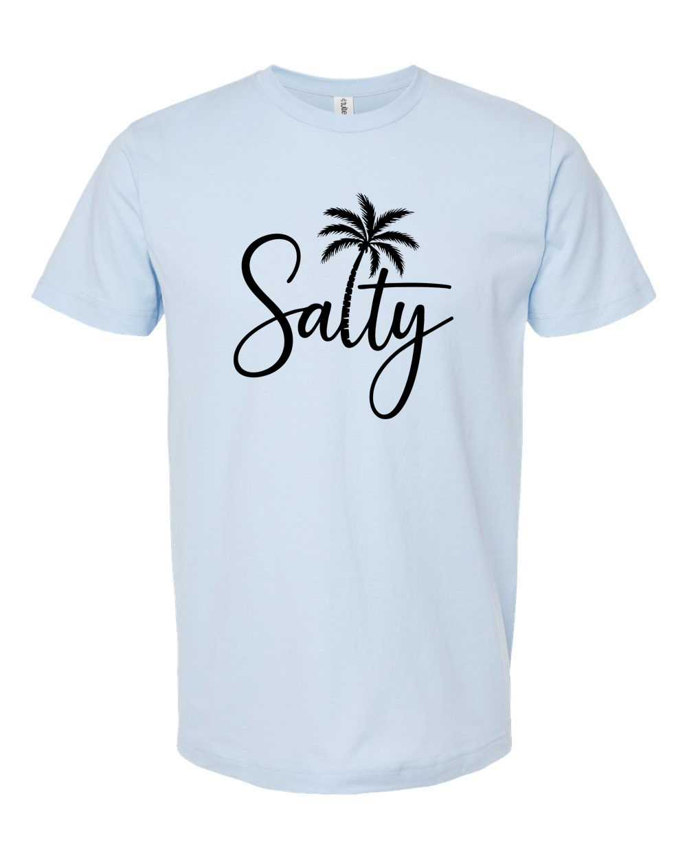Salty Script Tee (Black) - Unisex Fine Jersey T-Shirt