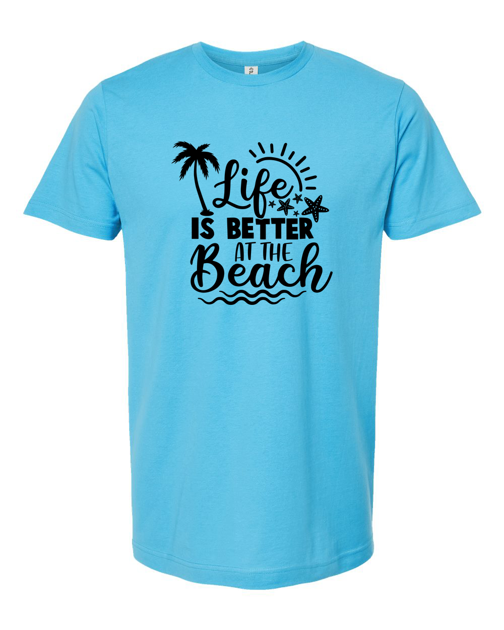 Life Is Better at the Beach Tee - Unisex Fine Jersey T-Shirt