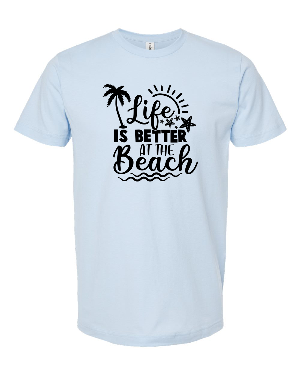 Life Is Better at the Beach Tee - Unisex Fine Jersey T-Shirt