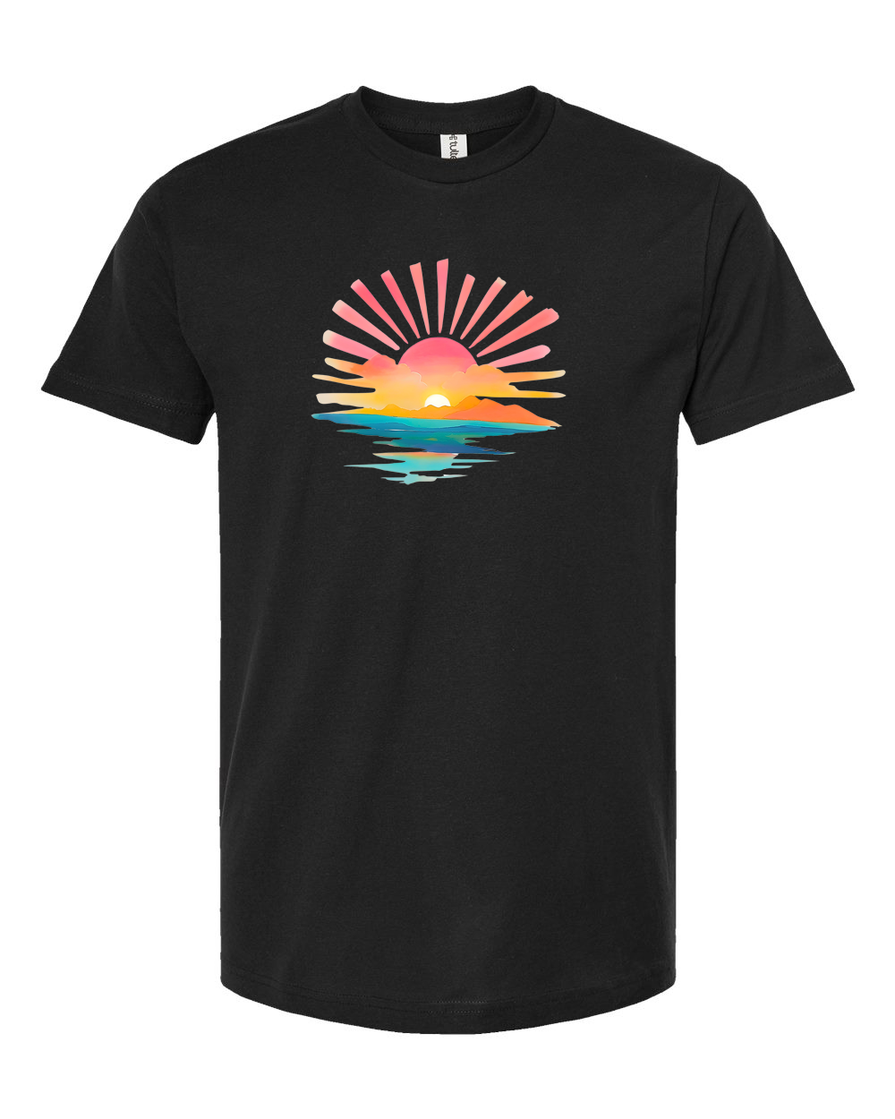 Sunset Beach Tee - Unisex Fine Jersey T-Shirt