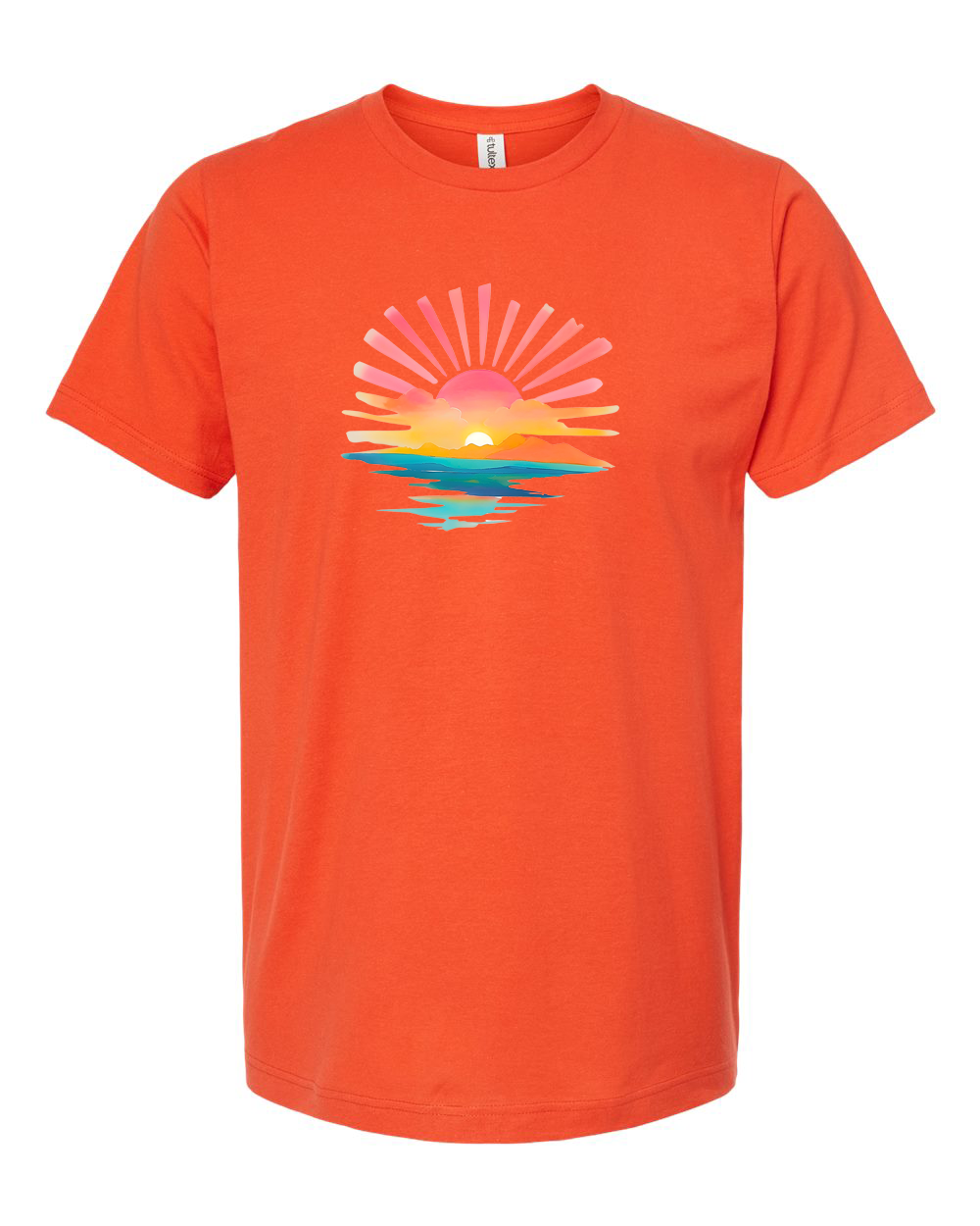 Sunset Beach Tee - Unisex Fine Jersey T-Shirt