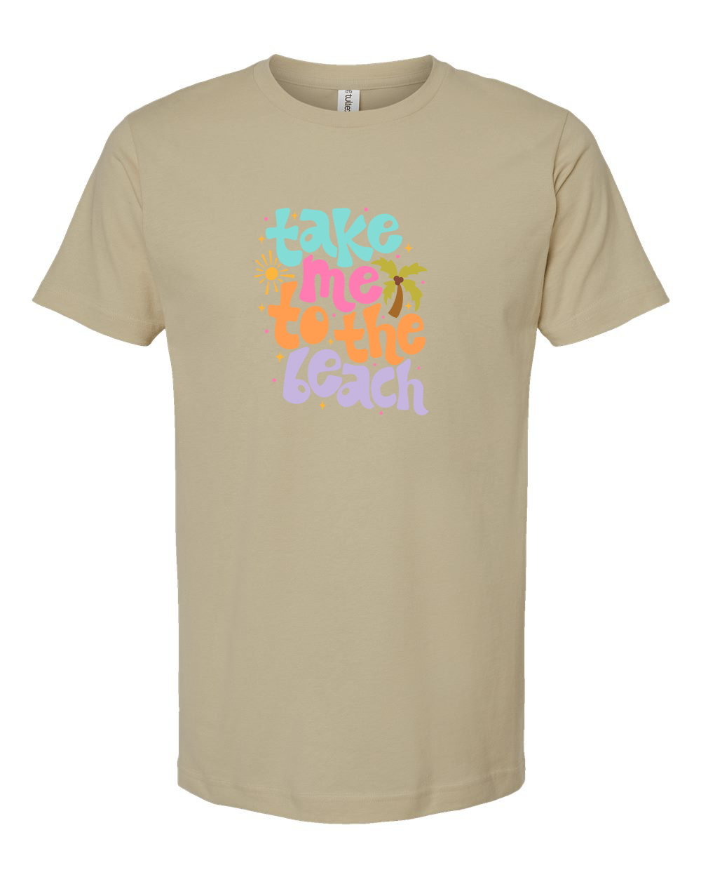 Take Me to the Beach Tee (Hand Lettered) - Unisex Fine Jersey T-Shirt