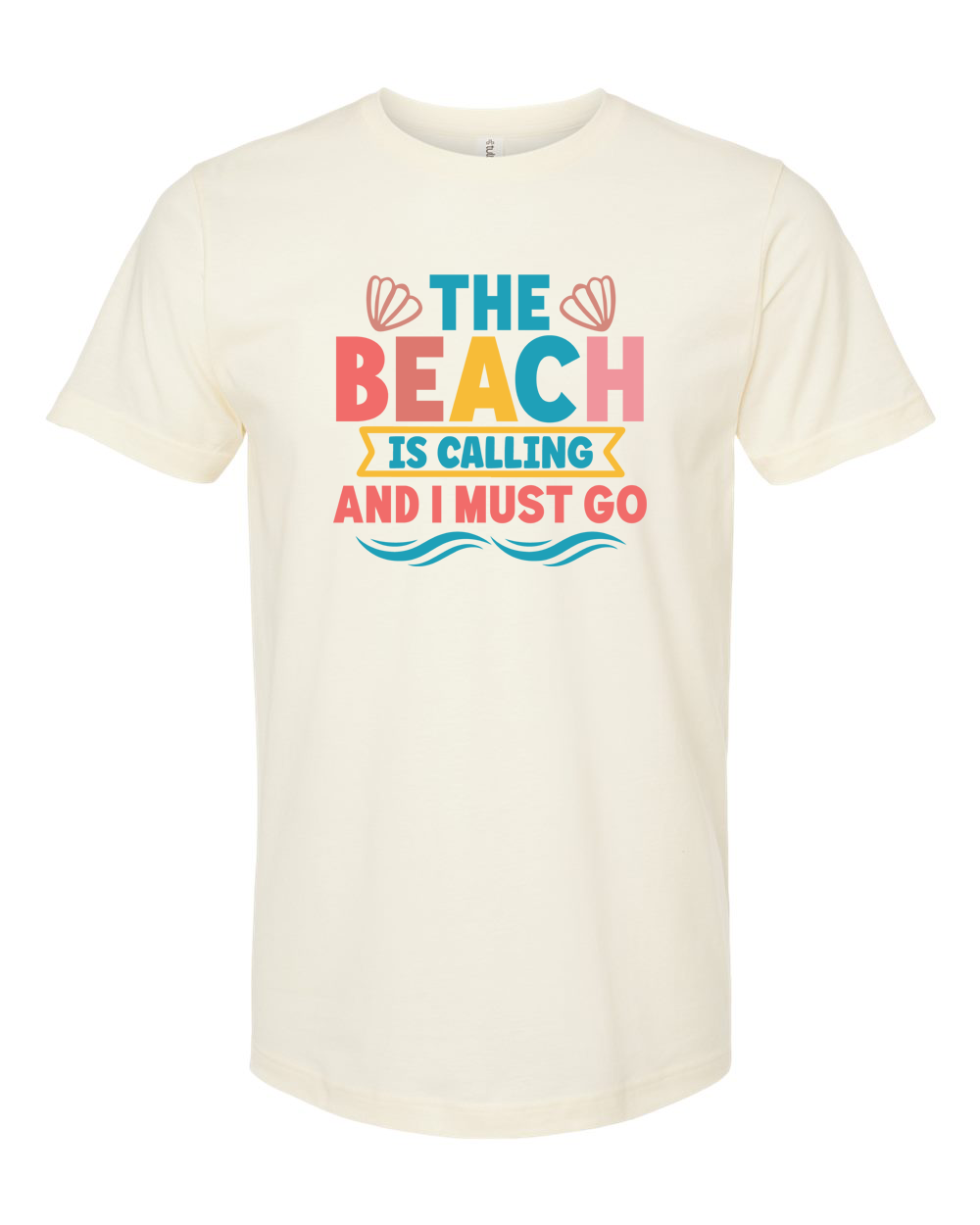 The Beach Is Calling Tee - Unisex Fine Jersey T-Shirt