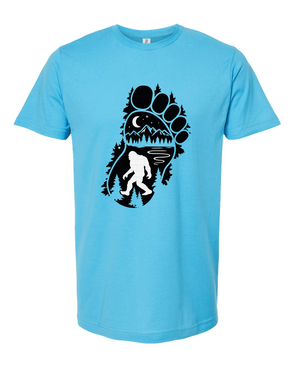 Bigfoot Night Walk Tee - Unisex Fine Jersey T-Shirt