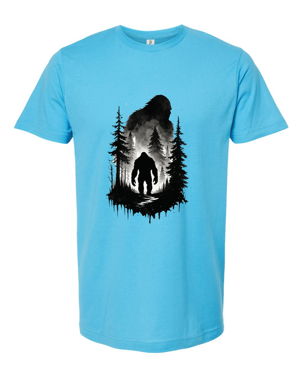 Bigfoot Forest Encounter Tee - Unisex Fine Jersey T-Shirt