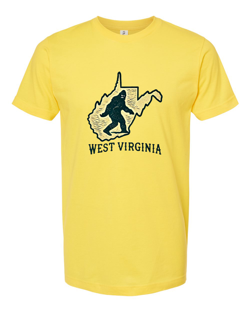 West Virginia Bigfoot Tee - Unisex Fine Jersey T-Shirt