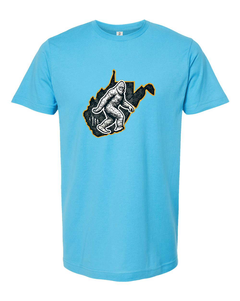Classic Bigfoot Outline Tee - Unisex Fine Jersey T-Shirt