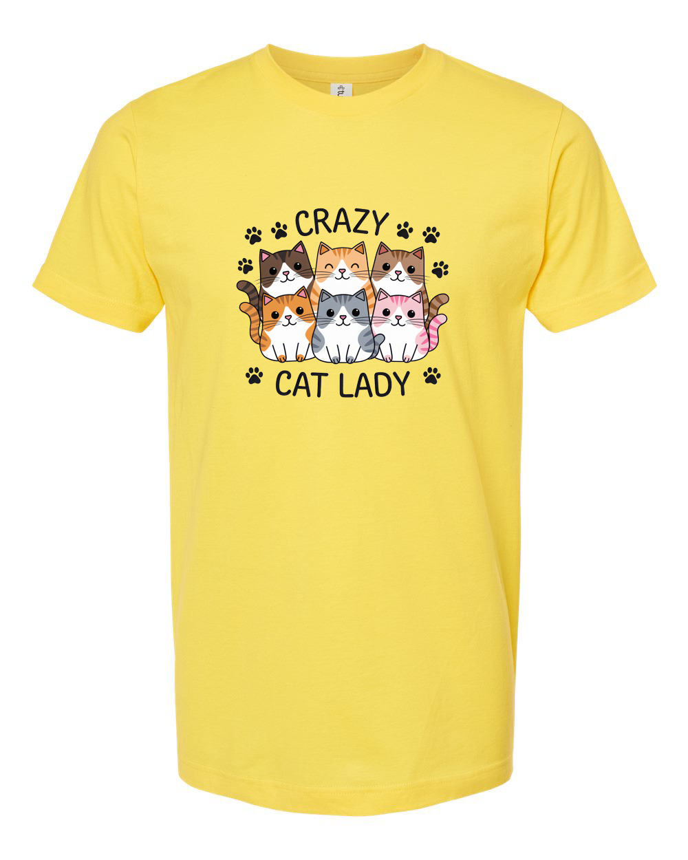 Crazy Cat Lady Tee - Unisex Fine Jersey T-Shirt