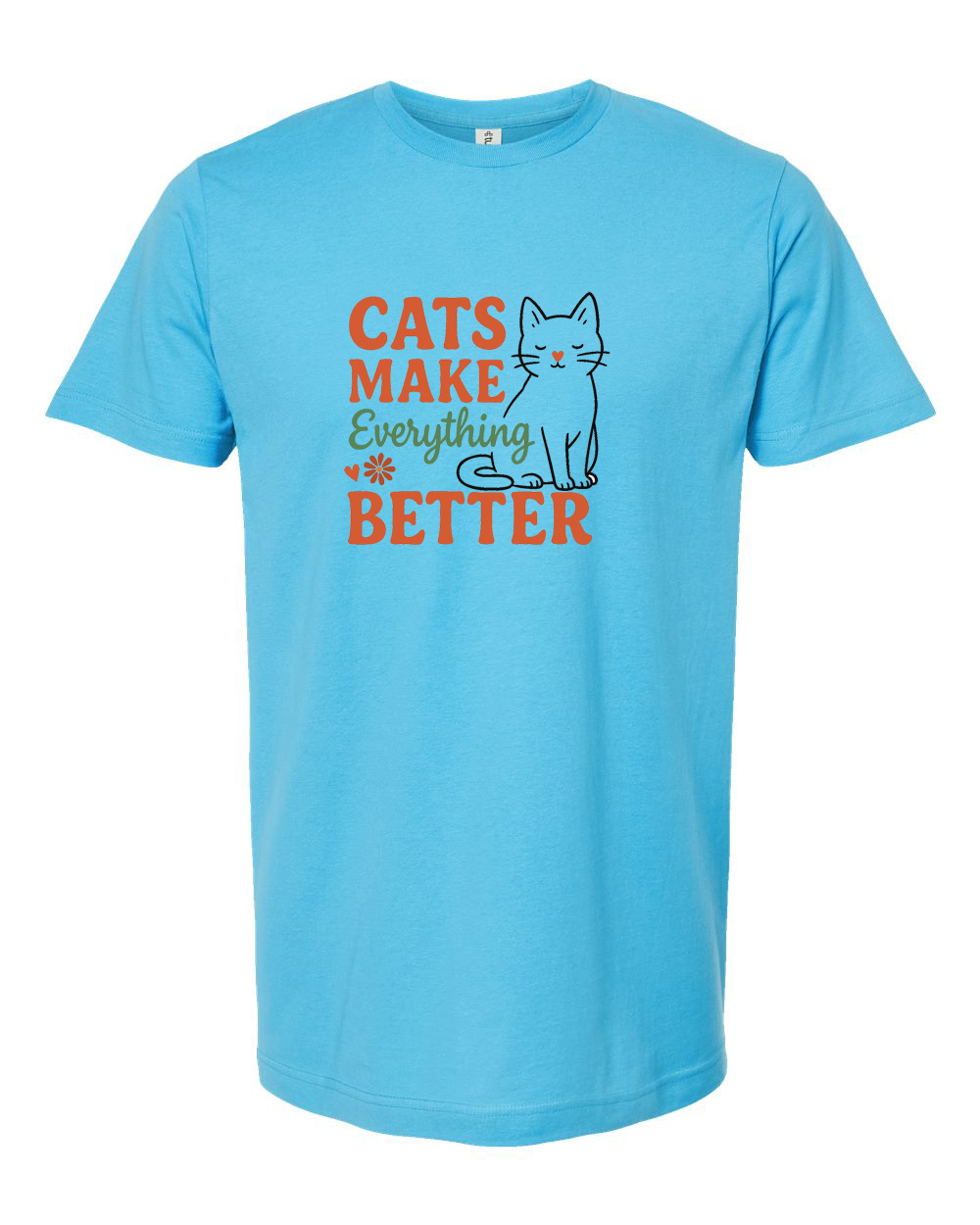 Cats Make Everything Better Tee - Unisex Fine Jersey T-Shirt