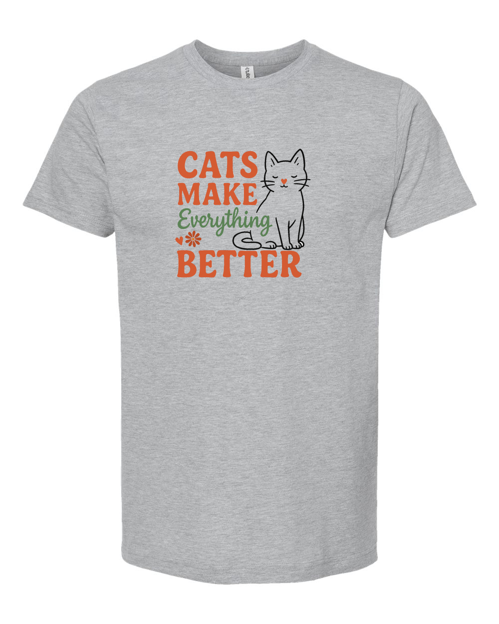 Cats Make Everything Better Tee - Unisex Fine Jersey T-Shirt
