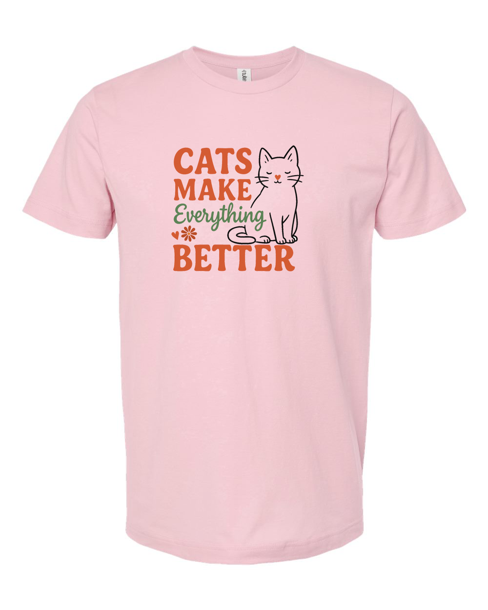 Cats Make Everything Better Tee - Unisex Fine Jersey T-Shirt