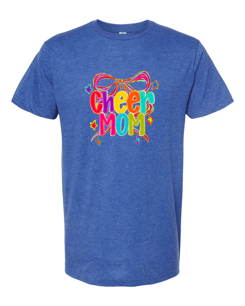 Cheer Mom Rainbow Bow