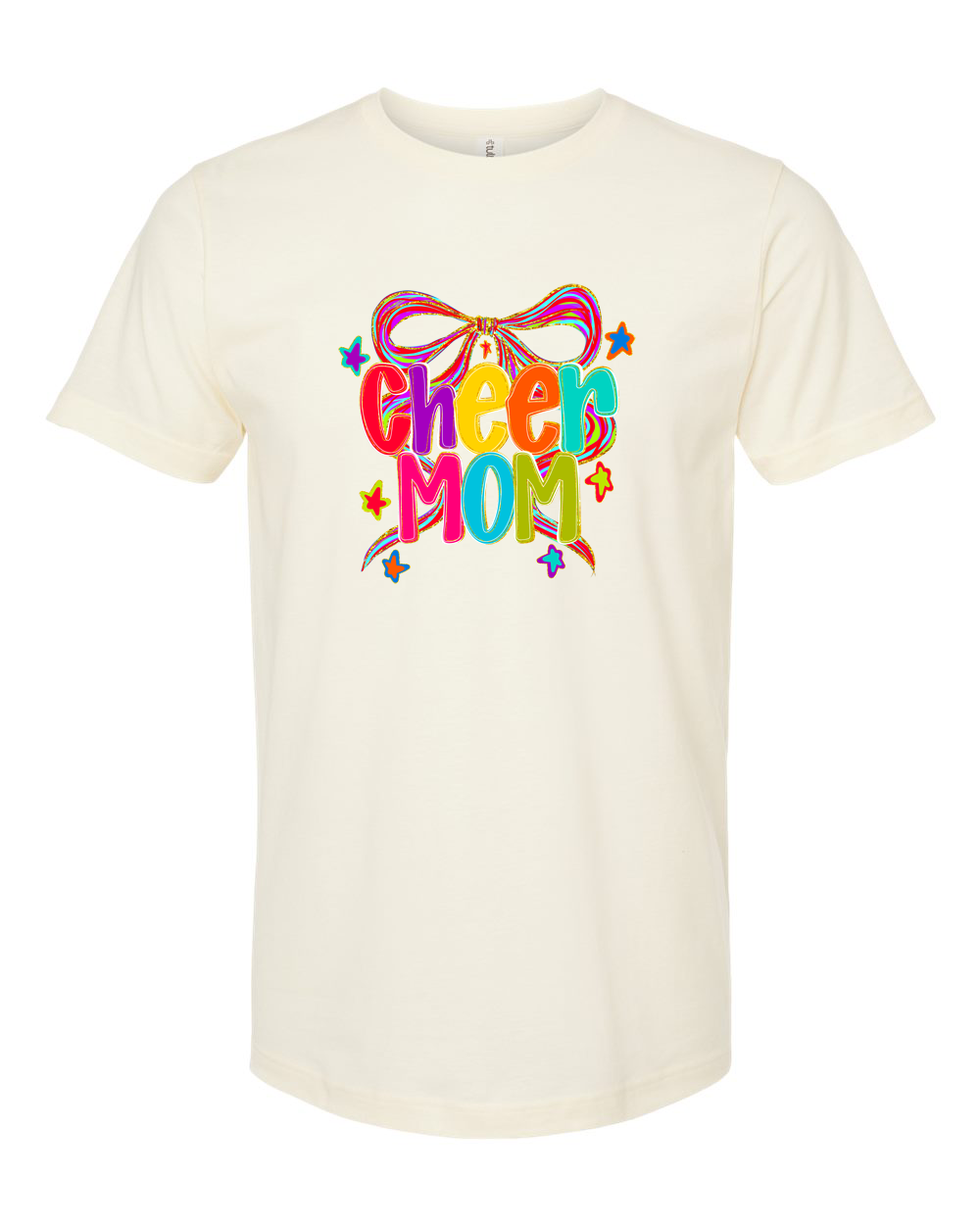 Cheer Mom Rainbow Bow