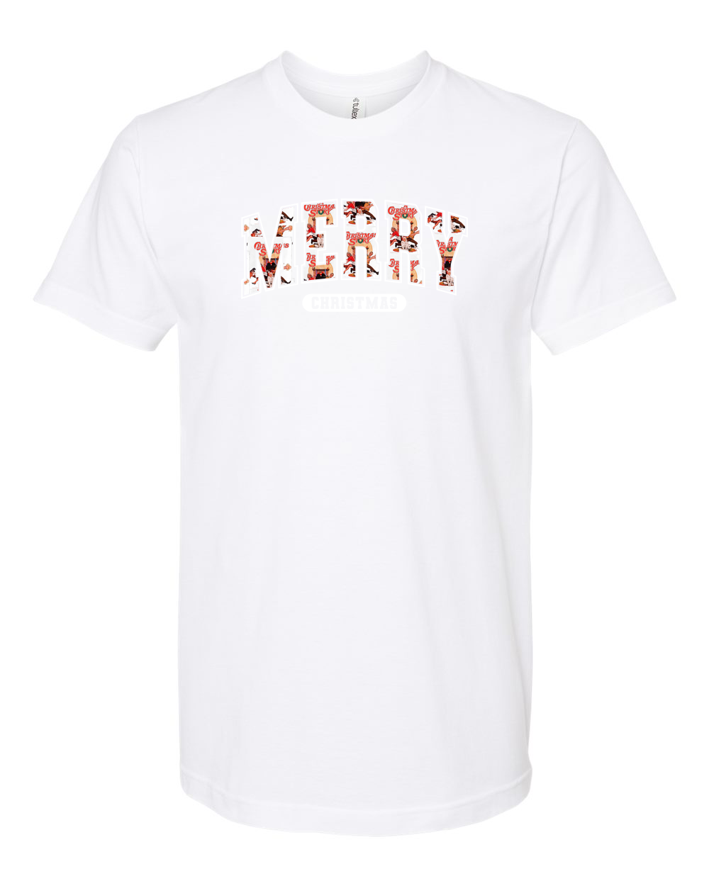 Merry Christmas Frosted Arch Tee