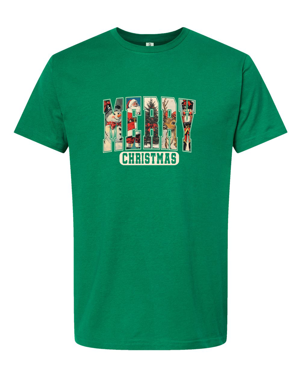 Merry Christmas Snowman Arch Tee