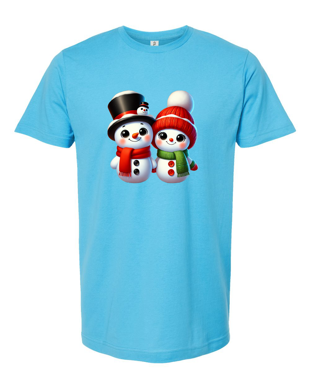 Snowman Couple Holiday Tee