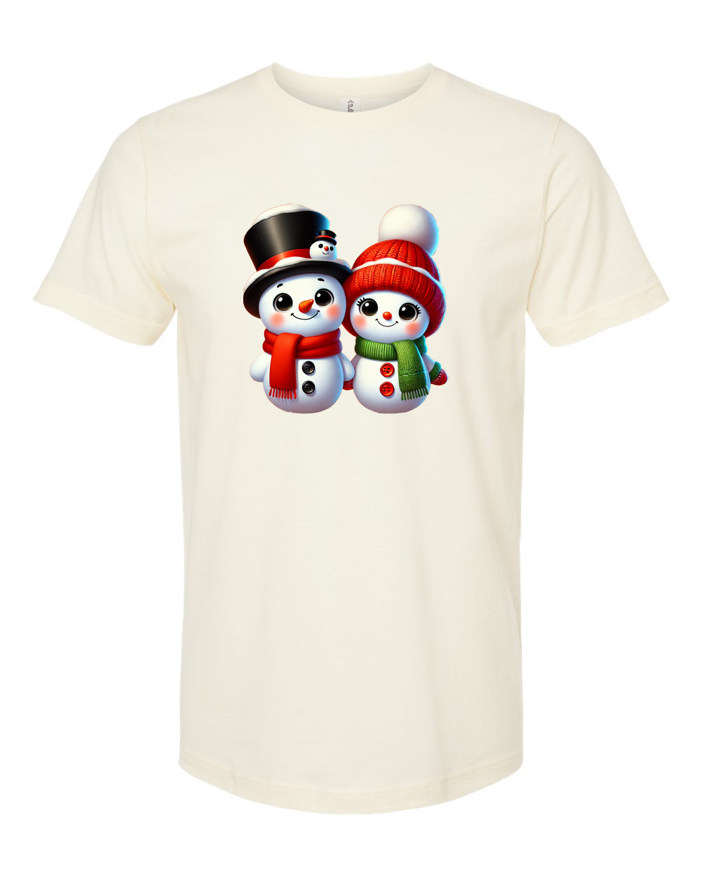 Snowman Couple Holiday Tee