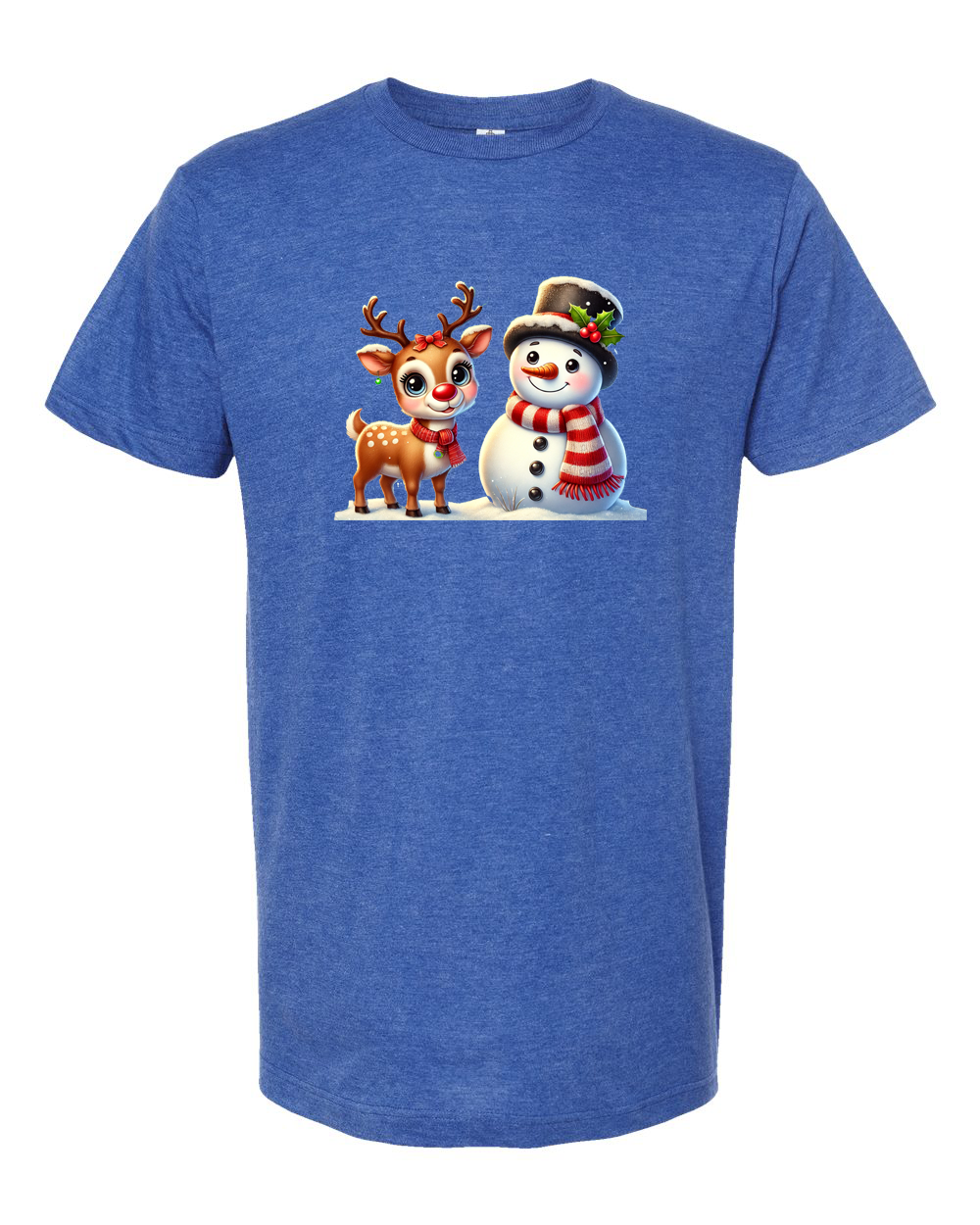 Snowman and Rudolph Tee