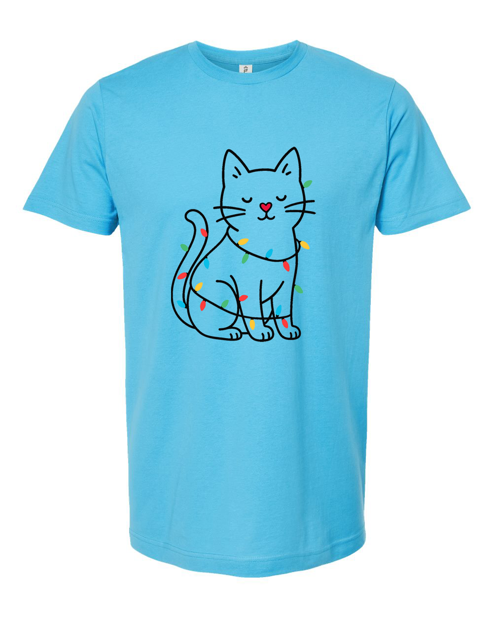 Cat Christmas Lights Tee