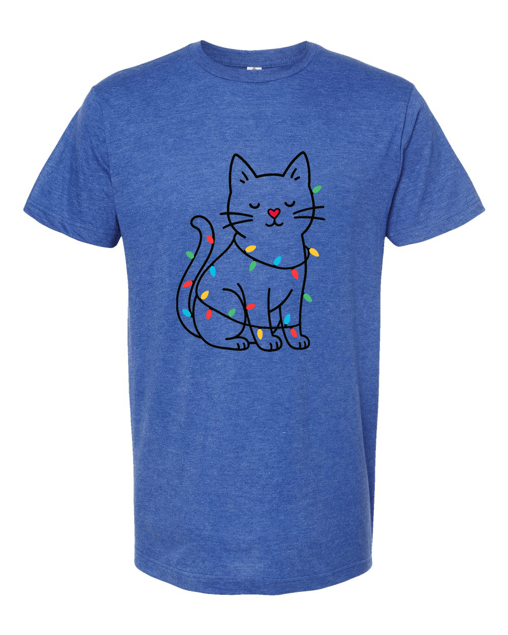 Cat Christmas Lights Tee