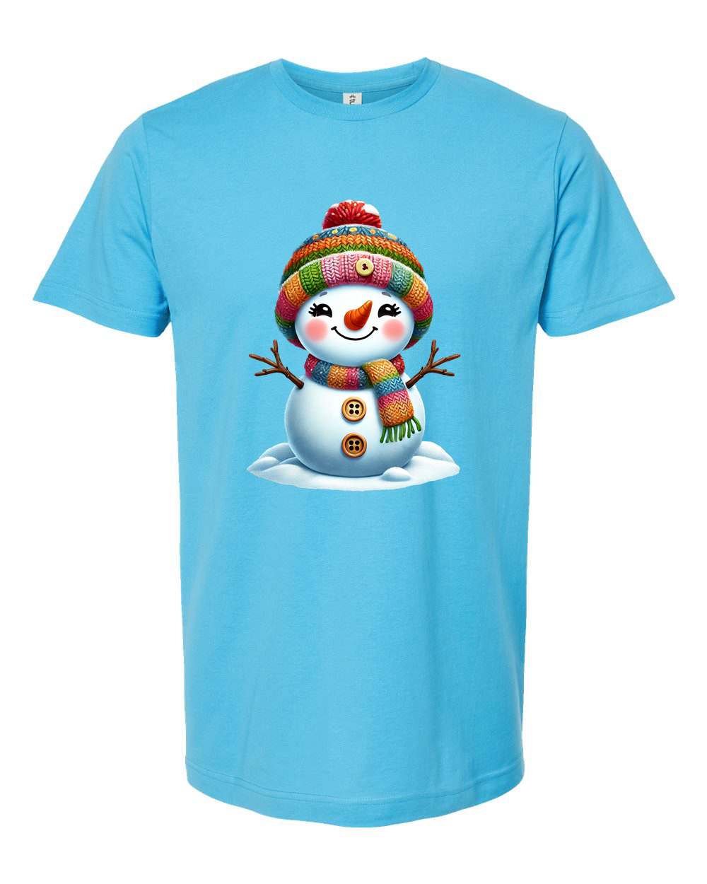 Colorful Snowman Winter Tee