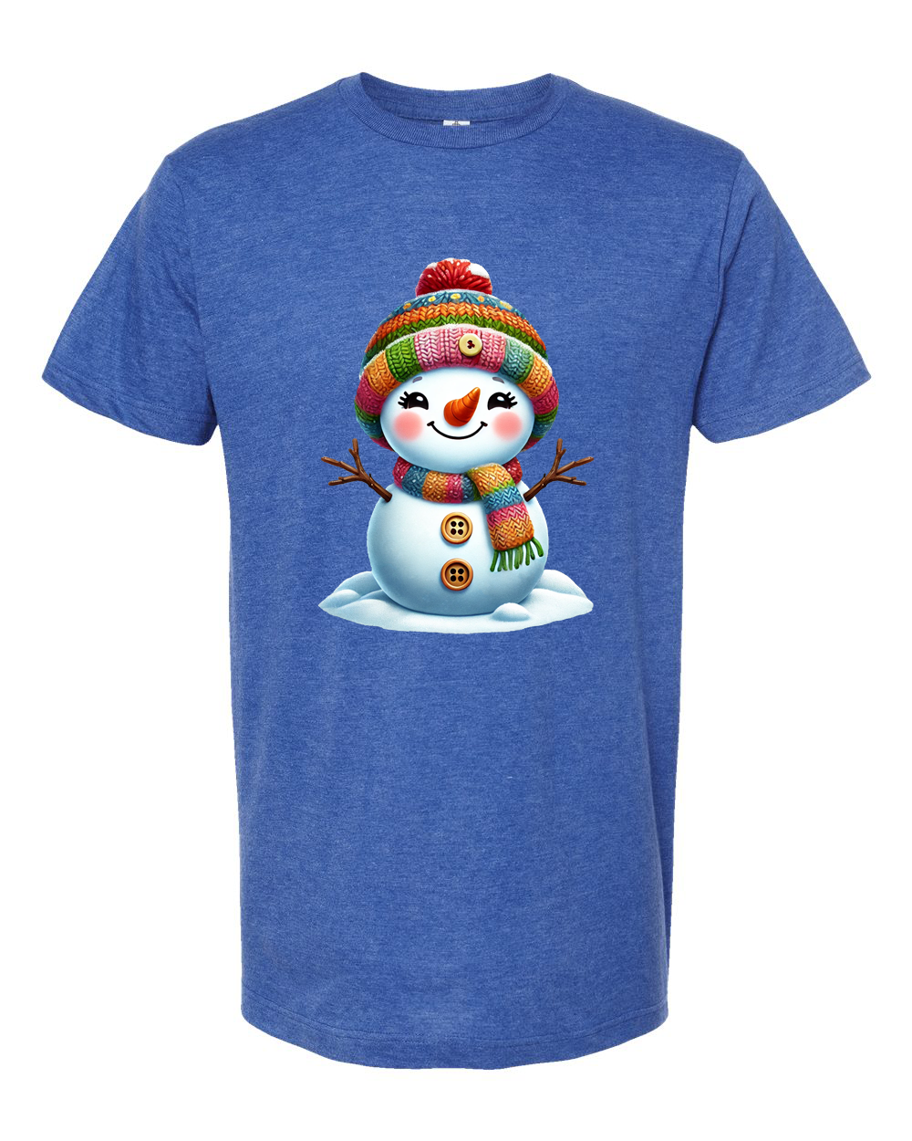 Colorful Snowman Winter Tee