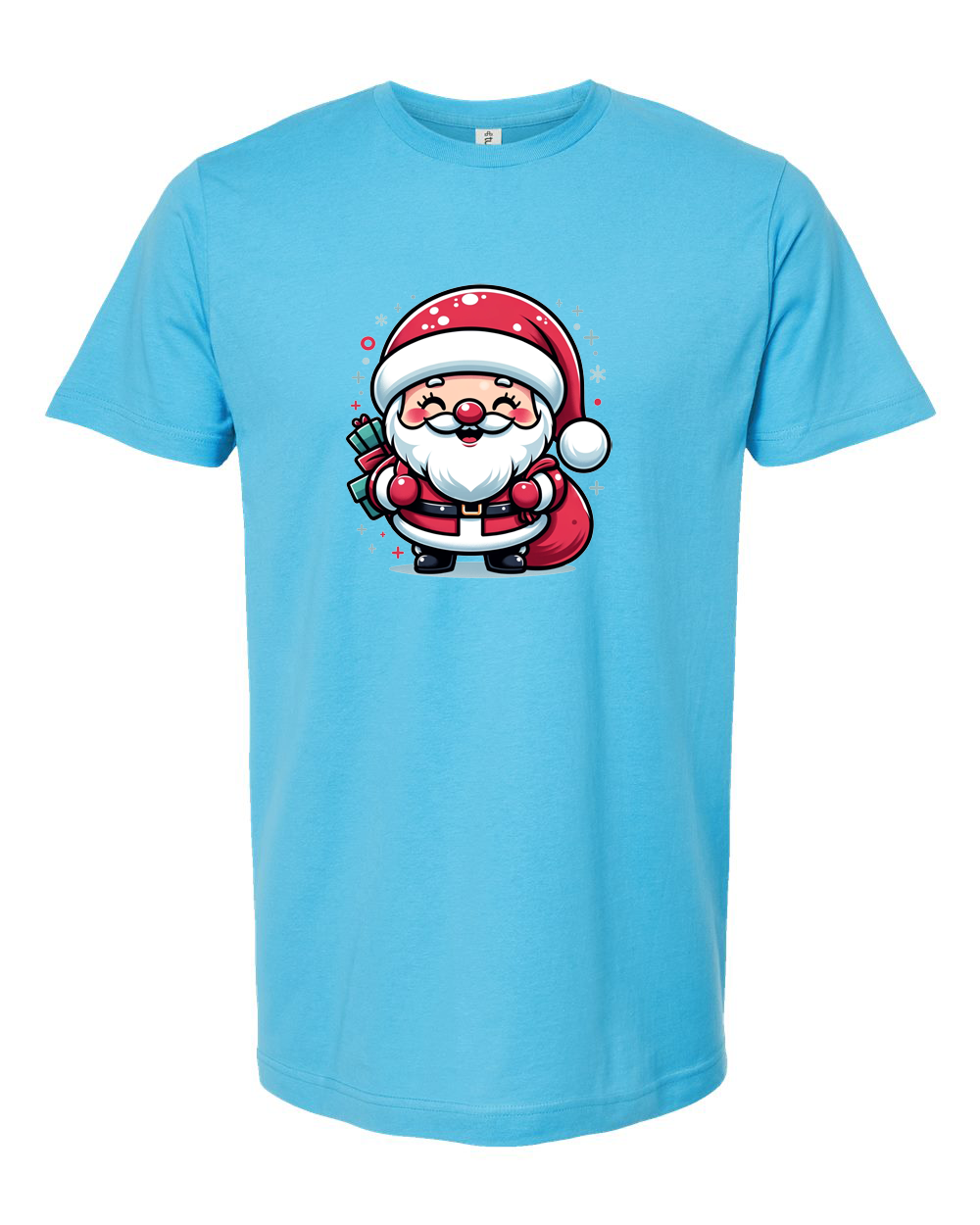 Jolly Santa Christmas Portrait Tee