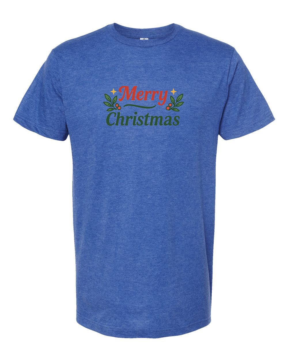 Floral Merry Christmas Holiday Tee