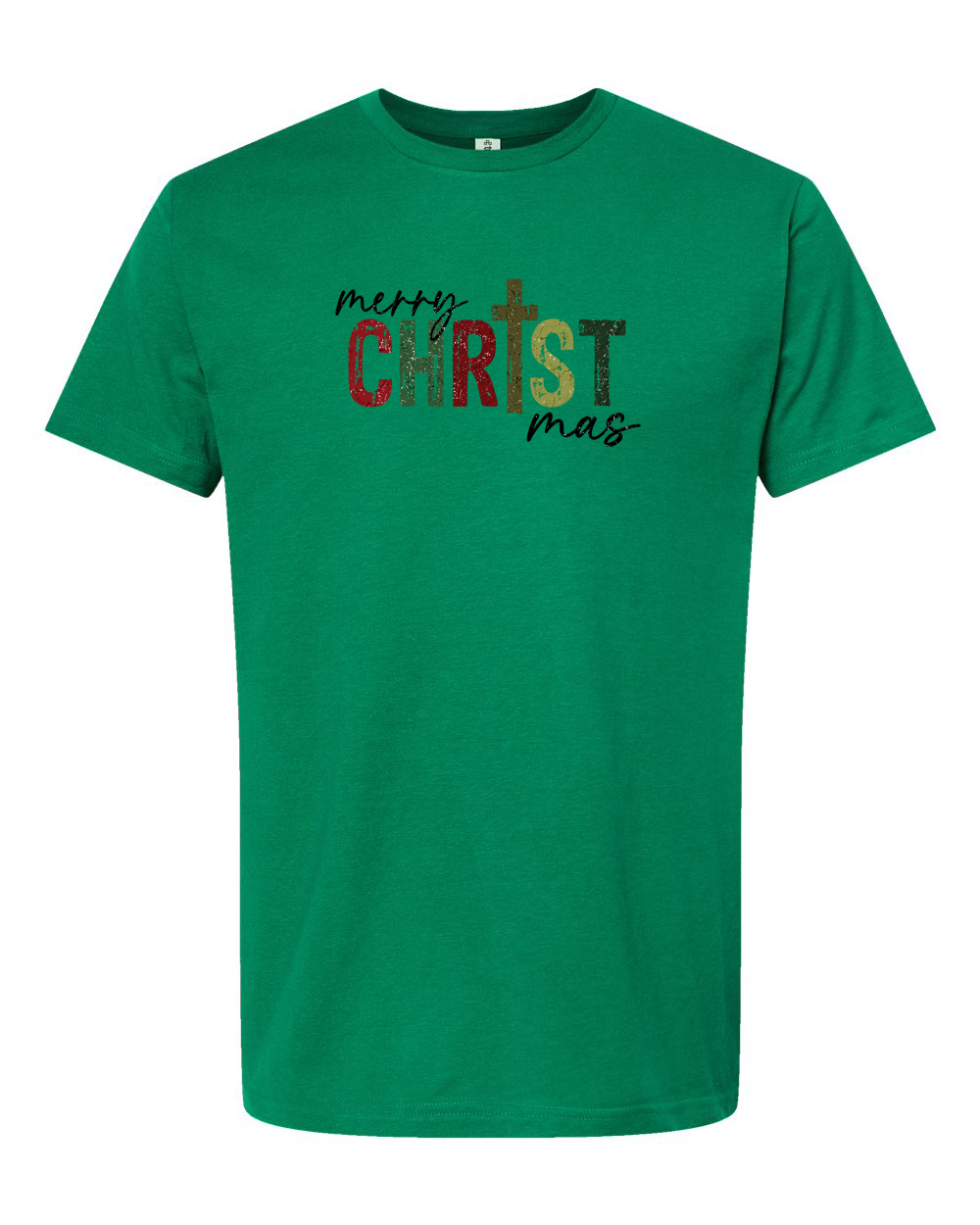 Christ Distressed Christmas Faith T-Shirt