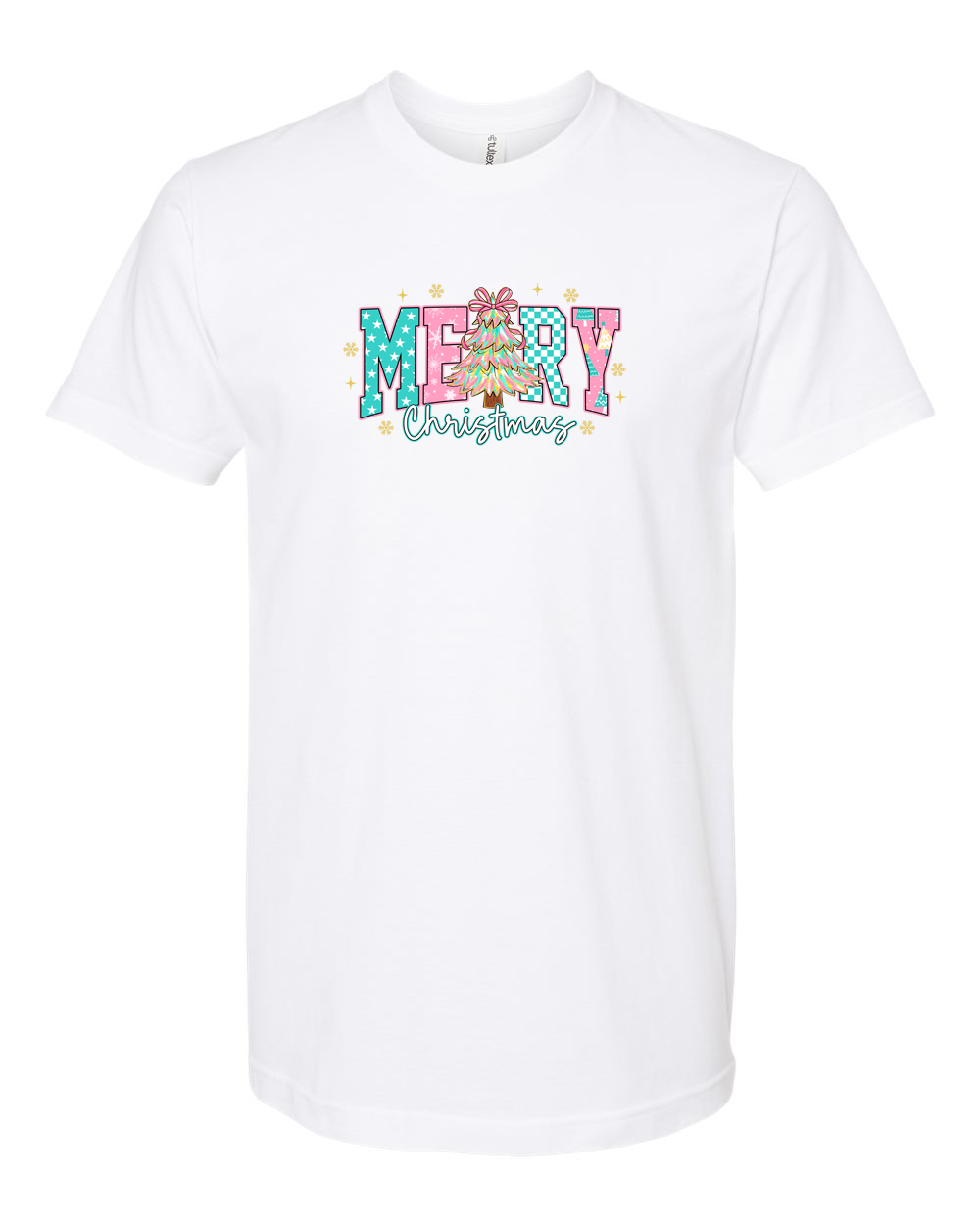 Merry Christmas Pink Holiday Tee