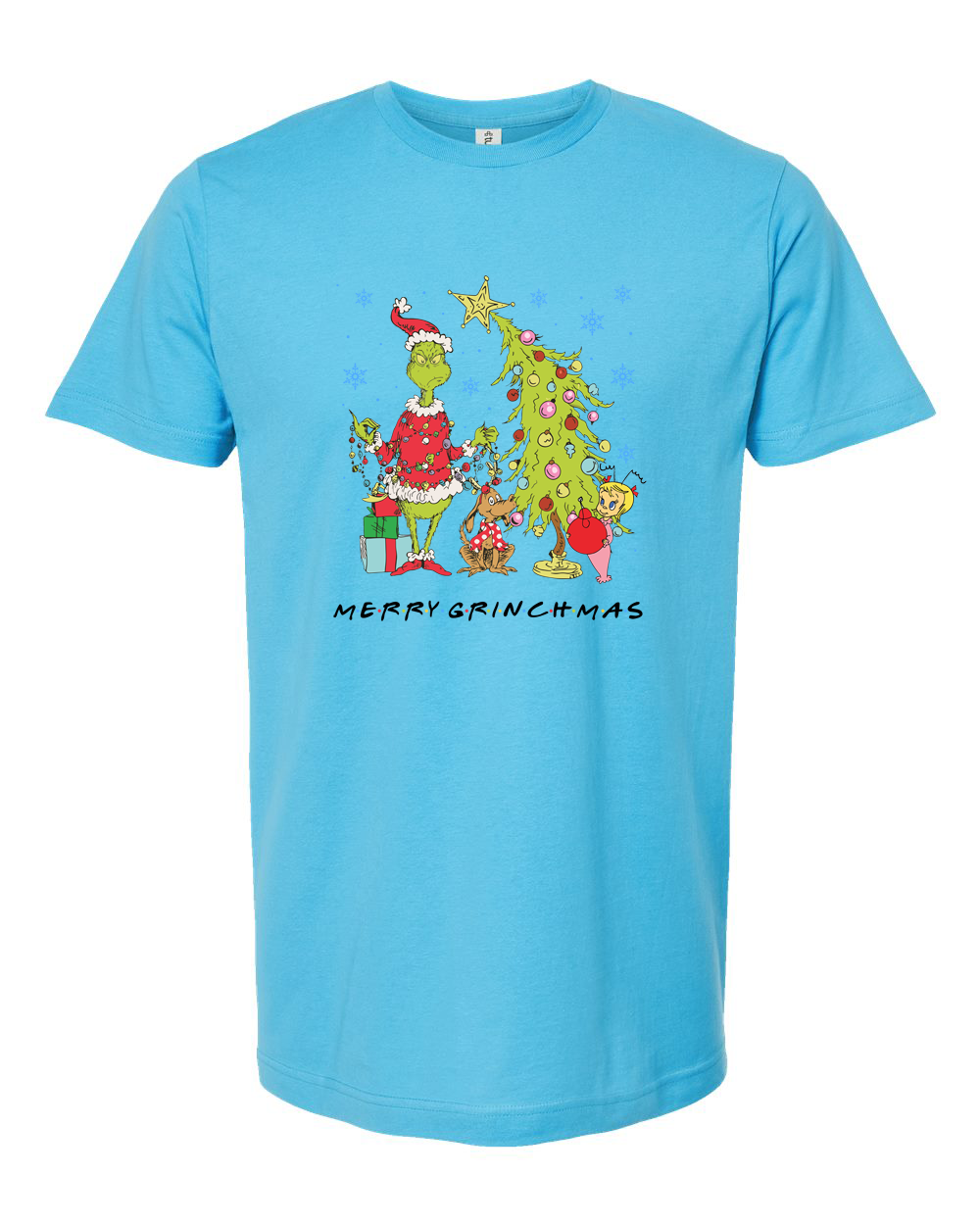 Whimsical Christmas Character Tree Tee