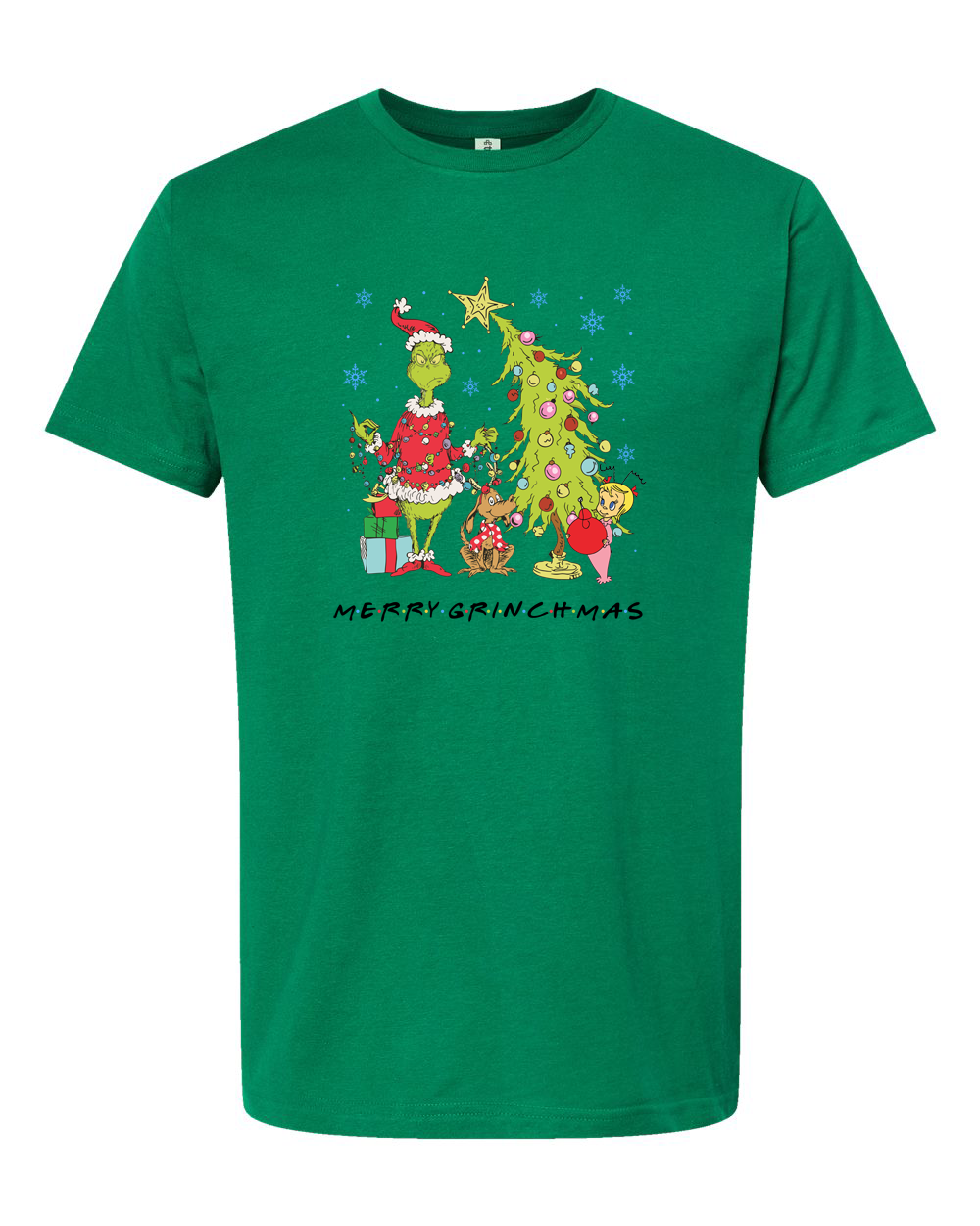 Whimsical Christmas Character Tree Tee