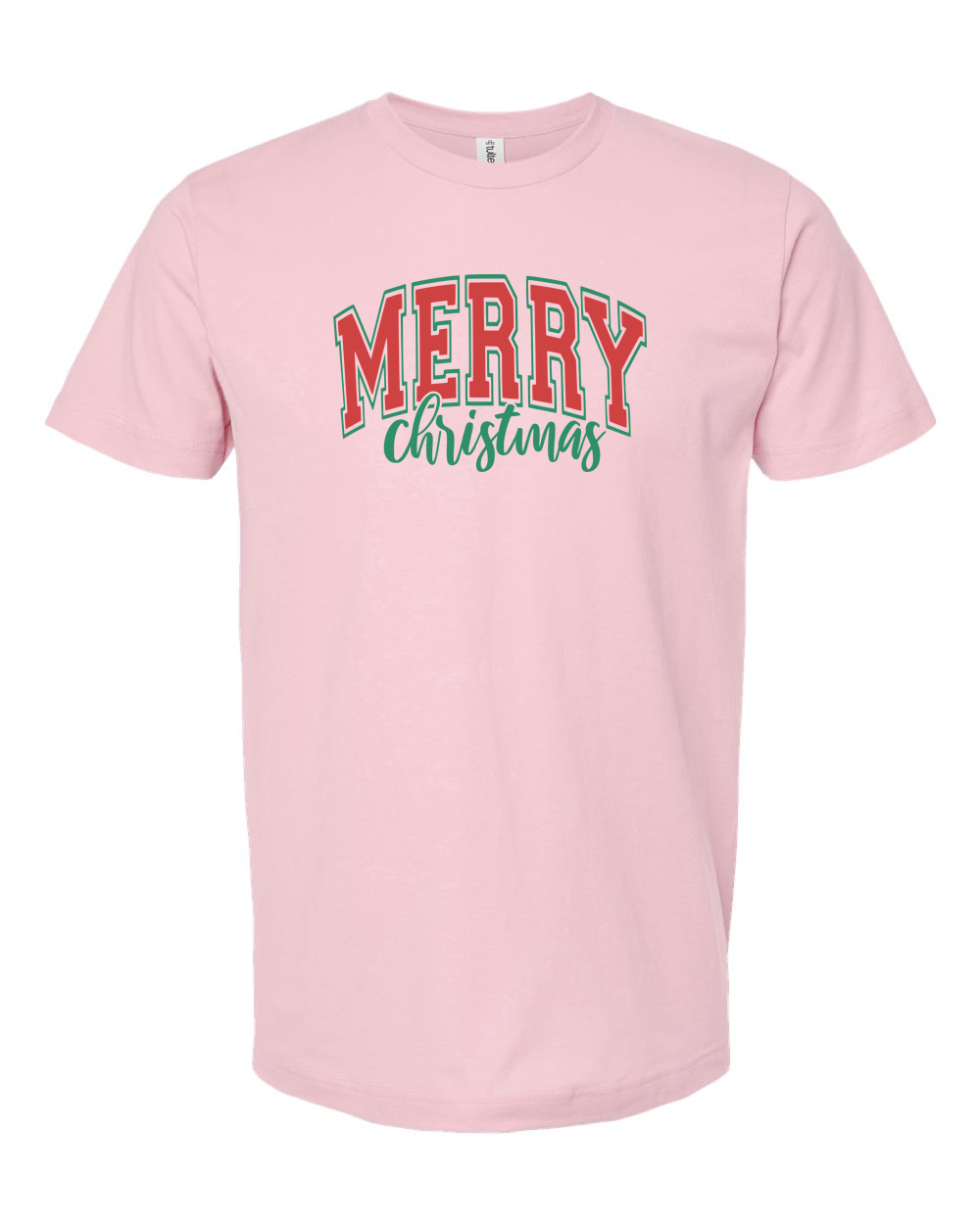 Varsity Merry Christmas Holiday T‑Shirt