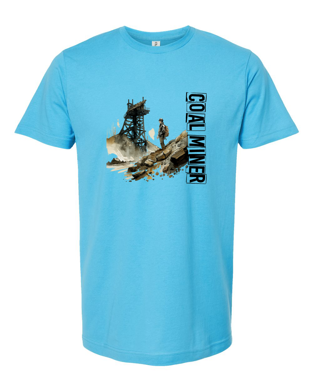 Coal Miner Scenic Artwork Shirt