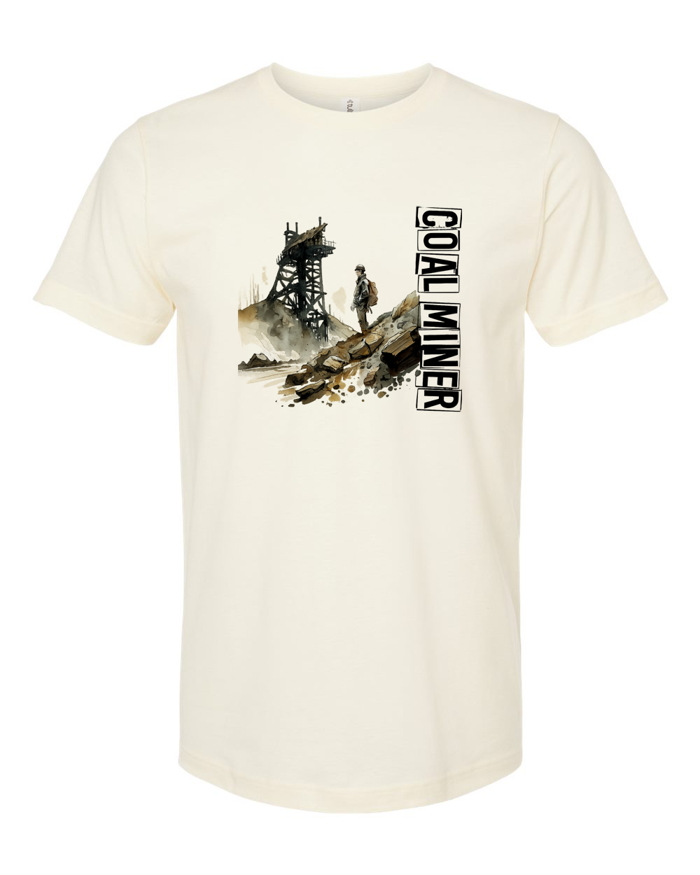 Coal Miner Scenic Artwork Shirt
