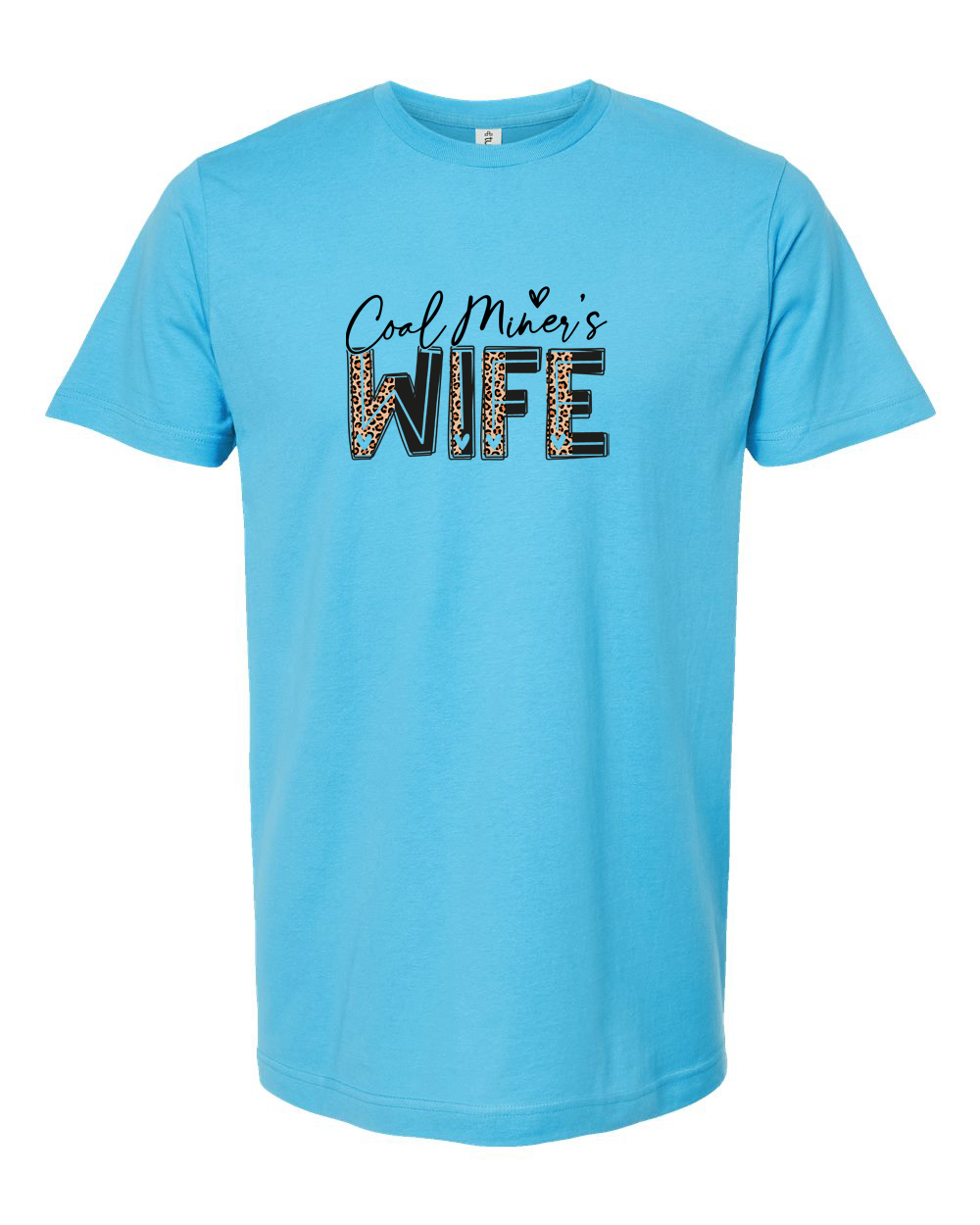 Coal Miner’s Wife Leopard Lettering Shirt
