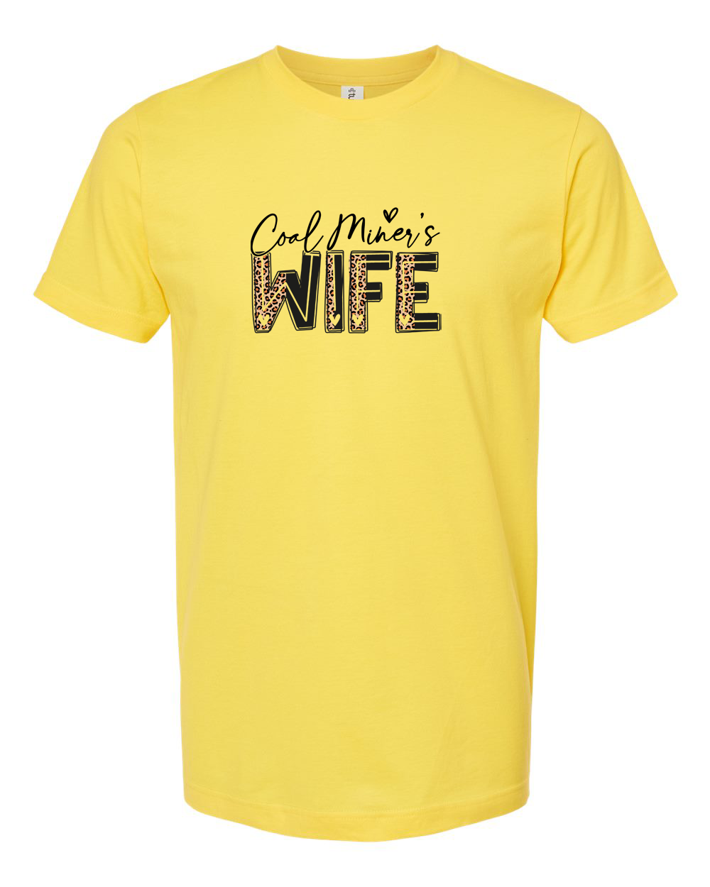 Coal Miner’s Wife Leopard Lettering Shirt