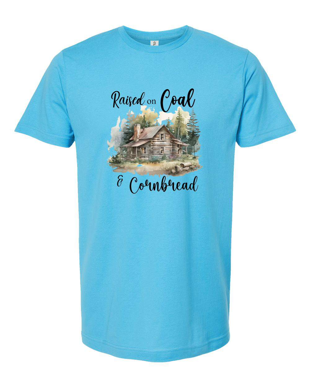 Raised on Coal and Cornbread Cabin Shirt