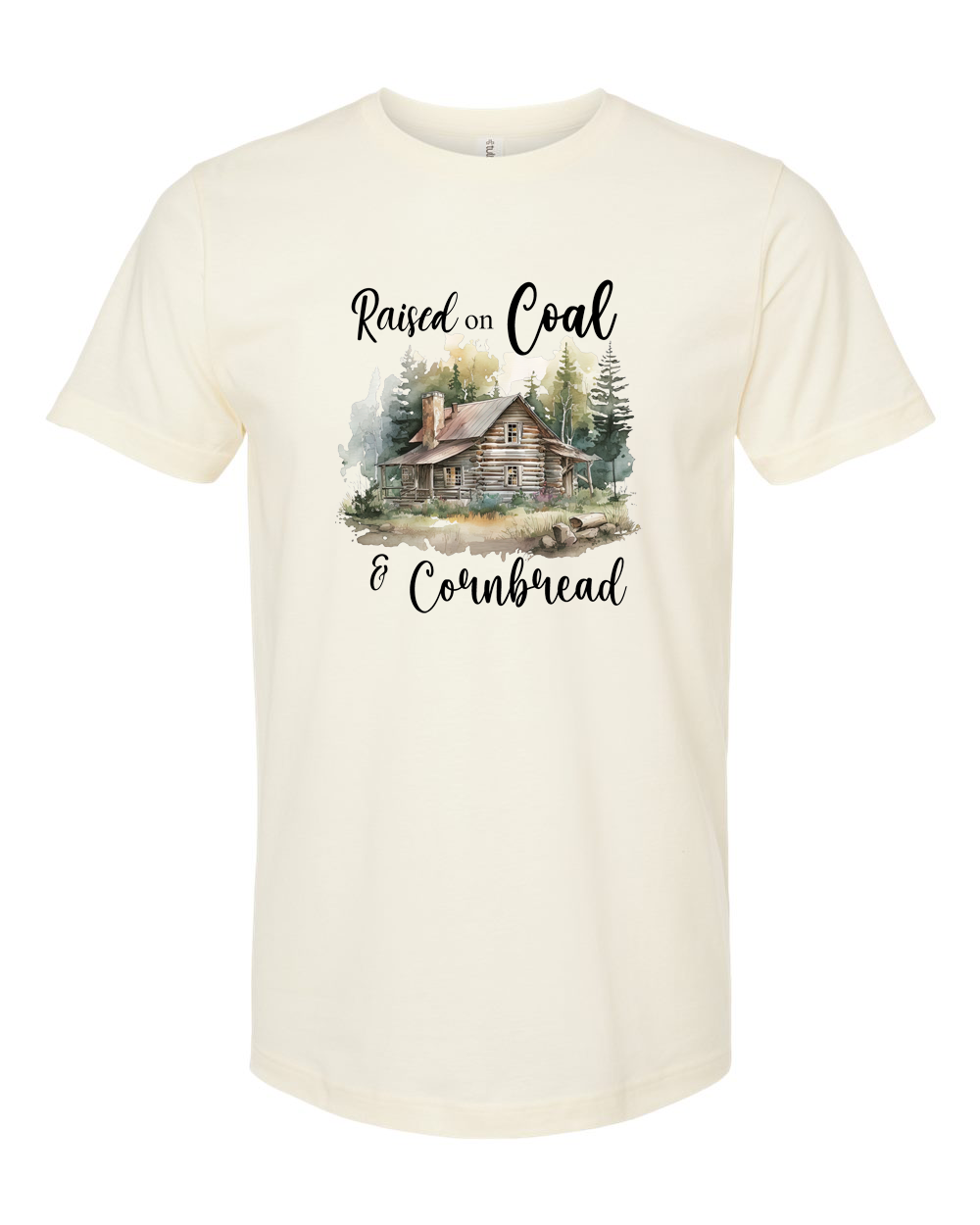 Raised on Coal and Cornbread Cabin Shirt
