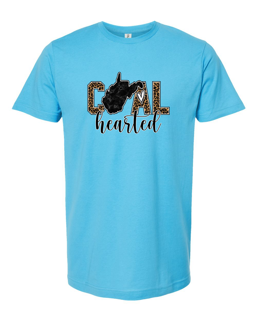 Coal Hearted Leopard WV Outline Shirt