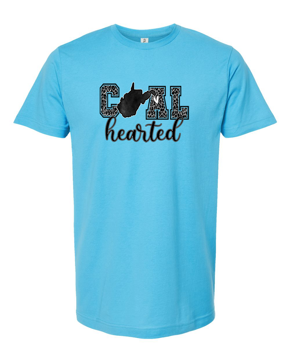 Coal Hearted Gray Pattern WV Outline Shirt