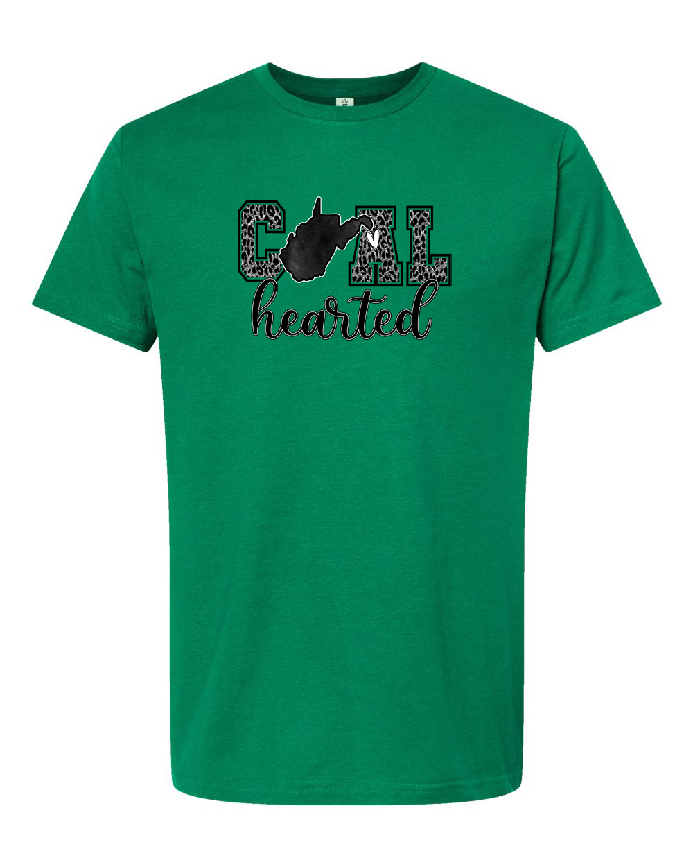 Coal Hearted Gray Pattern WV Outline Shirt