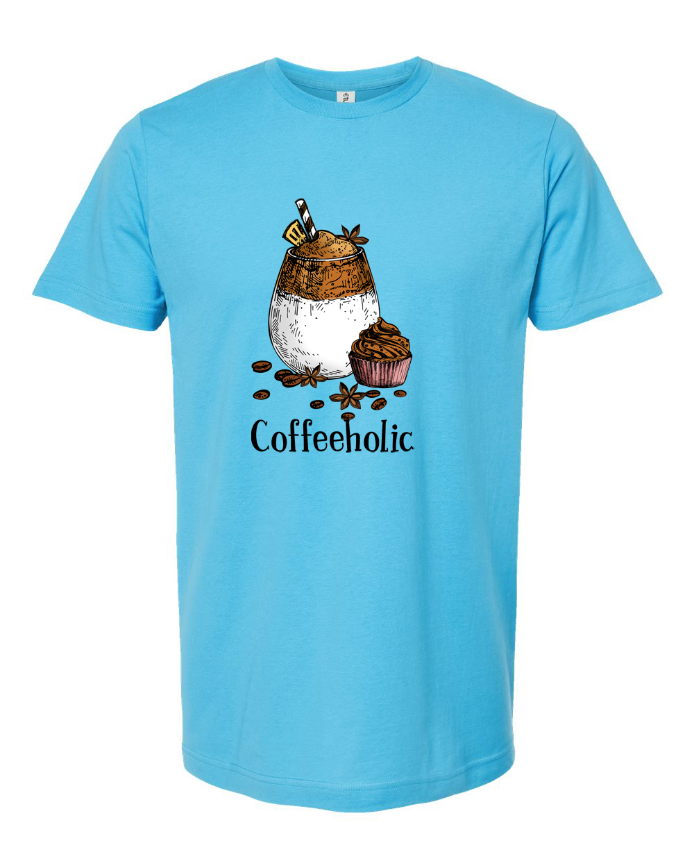 Vintage Coffee Dessert Illustration Graphic Tee